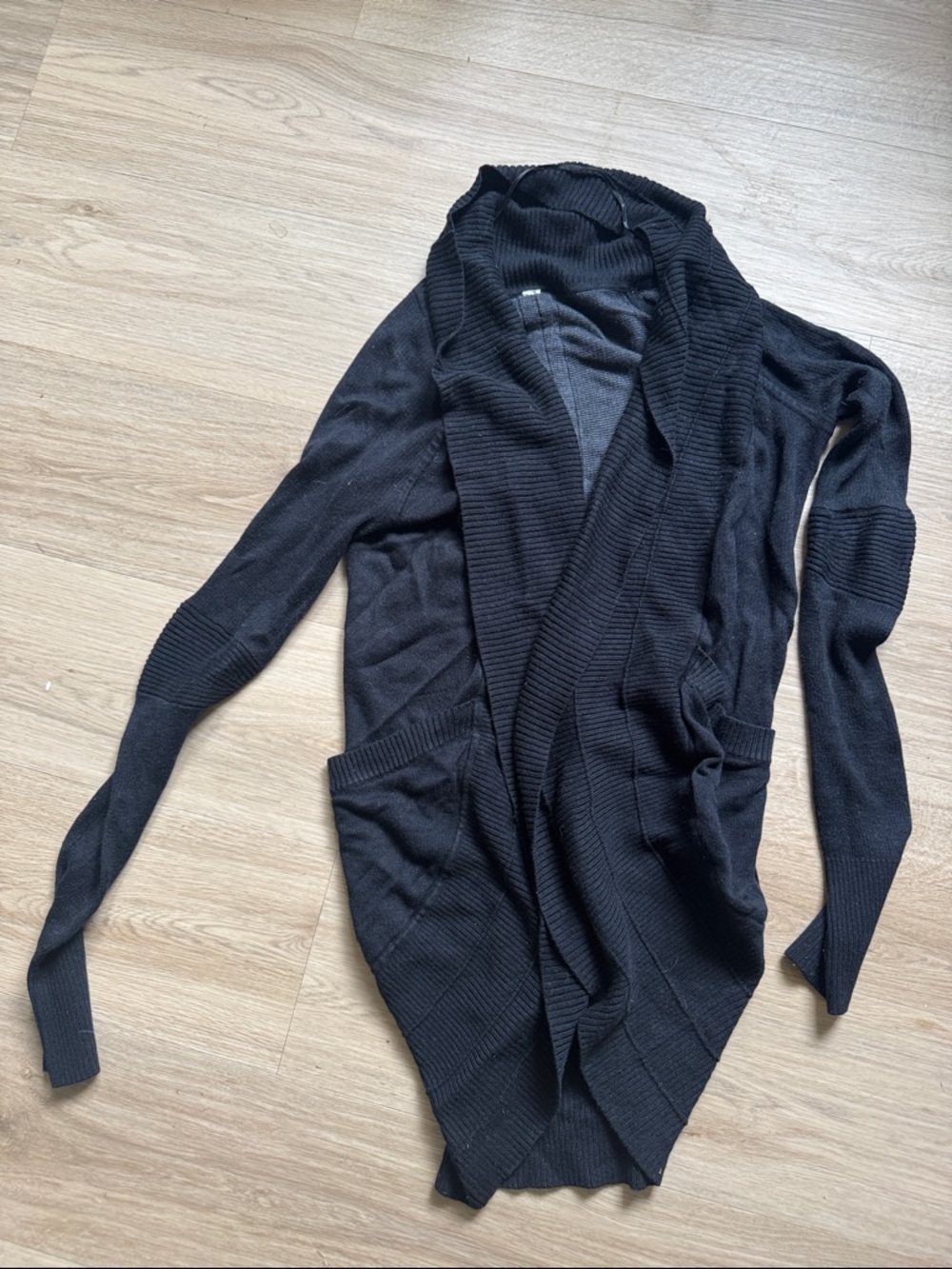 Lululemon Black Open-Front Women's Cardigan Sweater
